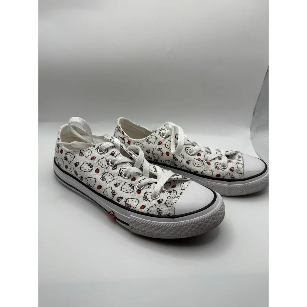 Hello Kitty X Converse Chuck Taylor All Stars Low Top‎ 163916F Youth Girls 3 Y